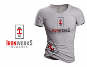 Projekt graficzny, nazwa firmy, tworzenie logo firm Logo dla siłowni 'IronWorks Gym' - myConcepT
