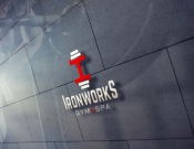 Projekt graficzny, nazwa firmy, tworzenie logo firm Logo dla siłowni 'IronWorks Gym' - myConcepT