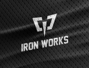 Projekt graficzny, nazwa firmy, tworzenie logo firm Logo dla siłowni 'IronWorks Gym' - dobrelogo