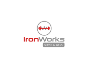 Projekt graficzny, nazwa firmy, tworzenie logo firm Logo dla siłowni 'IronWorks Gym' - feim