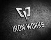 Projekt graficzny, nazwa firmy, tworzenie logo firm Logo dla siłowni 'IronWorks Gym' - dobrelogo