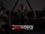 Projekt graficzny, nazwa firmy, tworzenie logo firm Logo dla siłowni 'IronWorks Gym' - absdesign
