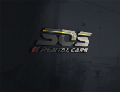 Projekt graficzny, nazwa firmy, tworzenie logo firm SOS RENTAL CARS wypożyczalnia aut - Misiauka