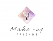 Projekt graficzny, nazwa firmy, tworzenie logo firm Sklep z kosmetykami Make- Up Friends - AMStudio
