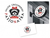 Projekt graficzny, nazwa firmy, tworzenie logo firm Salon groomerski - strzyżenie psów - evadesign