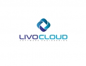 Projekt graficzny, nazwa firmy, tworzenie logo firm Logo LivoCloud – IT, oprogramowanie - kotarska