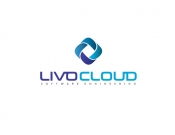 Projekt graficzny, nazwa firmy, tworzenie logo firm Logo LivoCloud – IT, oprogramowanie - kotarska