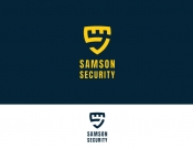 Projekt graficzny, nazwa firmy, tworzenie logo firm ochrona Samson Security - attic