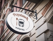 Projekt graficzny, nazwa firmy, tworzenie logo firm Logo sklep piekarniczo cukierniczy - Piaskun
