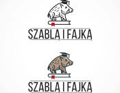 Projekt graficzny, nazwa firmy, tworzenie logo firm Szablą i Fajką - fiNeska