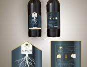 Projekt graficzny, nazwa firmy, tworzenie logo firm Etykieta na butelkę wina - Aszix