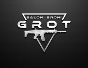 Projekt graficzny, nazwa firmy, tworzenie logo firm Logo Salon Broni Grot - Voron 2021