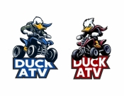 Projekt graficzny, nazwa firmy, tworzenie logo firm TEAM Kaczmarek /  /   DUCK ATV  - jaczyk