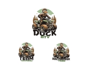 Projekt graficzny, nazwa firmy, tworzenie logo firm TEAM Kaczmarek /  /   DUCK ATV  - Deluxe