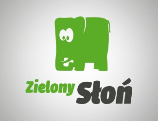 Projekt logo dla firmy Zielony Słoń | Projektowanie logo