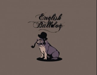 Projekt graficzny logo dla firmy online english bulldog