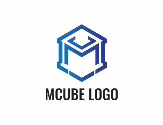 Projekt graficzny logo dla firmy online cube m