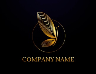 motyl złoty - projektowanie logo - konkurs graficzny