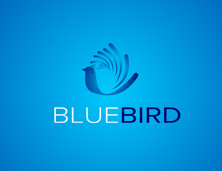 Projekt graficzny logo dla firmy online bluebird