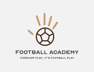 Projektowanie logo dla firm online Football Academy