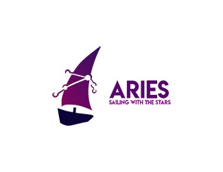 Projektowanie logo dla firmy, konkurs graficzny Aries - żaglówka
