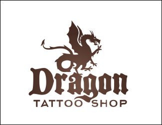 Projekt graficzny logo dla firmy online Dragon tattoo
