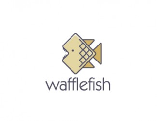 Projekt graficzny logo dla firmy online wafflefish