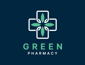 Projektowanie logo dla firm online Zielona Apteka