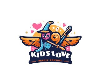 Projektowanie logo dla firm online Szkoła magii