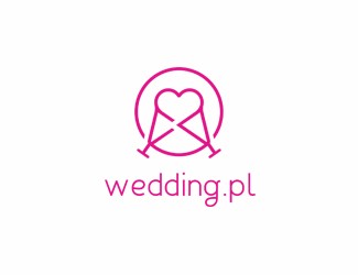 Projekt graficzny logo dla firmy online wedding