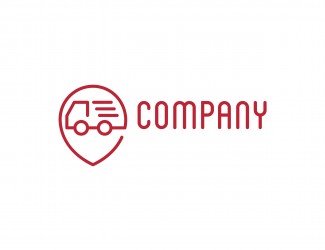 Projekt graficzny logo dla firmy online dostawa - logistyka 