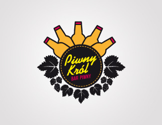 Projekt graficzny logo dla firmy online Piwny Król 