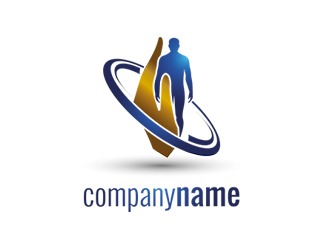 Projekt logo dla firmy człowiek ochrona | Projektowanie logo