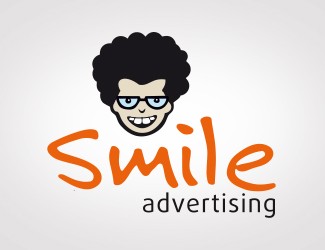 Projekt graficzny logo dla firmy online Smile advertising