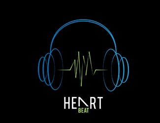 Projekt graficzny logo dla firmy online heartbeat/dj