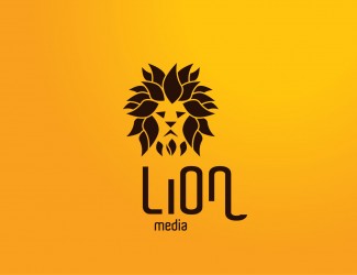 Projekt graficzny logo dla firmy online LION media