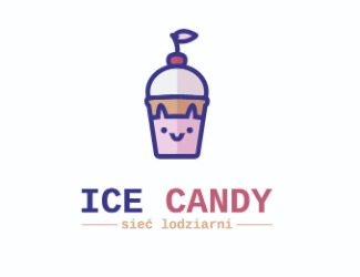 Projekt graficzny logo dla firmy online Lody