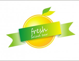 Projekt graficzny logo dla firmy online fit salad bar