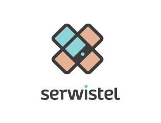Projekt graficzny logo dla firmy online SERWISTEL