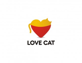 Projektowanie logo dla firm online LOVE cat