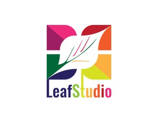Projekt graficzny logo dla firmy online LeafStudio