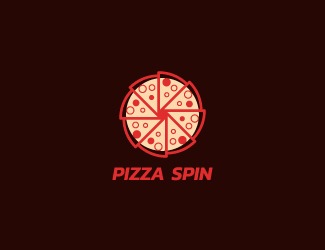 Projekt graficzny logo dla firmy online Pizza Spin