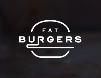 fat burgers - projektowanie logo - konkurs graficzny