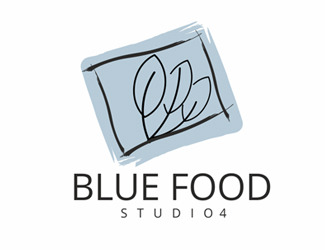 Projekt graficzny logo dla firmy online Blue Food Studio 4