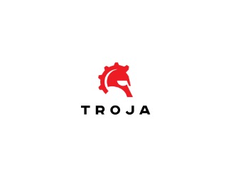 Projekt graficzny logo dla firmy online Troja serwis