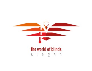 Projekt logo dla firmy żaluzje rolety blinds | Projektowanie logo
