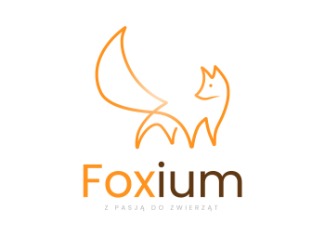 Projekt graficzny logo dla firmy online Foxium