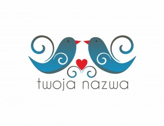 Projekt logo dla firmy dwa ptaki | Projektowanie logo