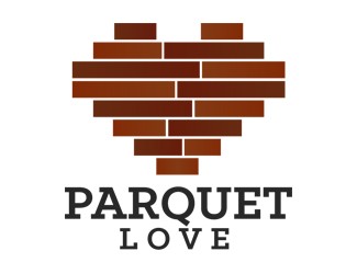 Projekt logo dla firmy Parquet Love | Projektowanie logo