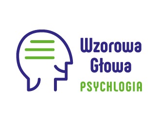 Projekt graficzny logo dla firmy online Wzorowa Głowa Psychologia 